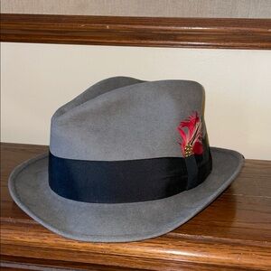 Vintage Rideau biltmore Haywood dawn fedora hat grey